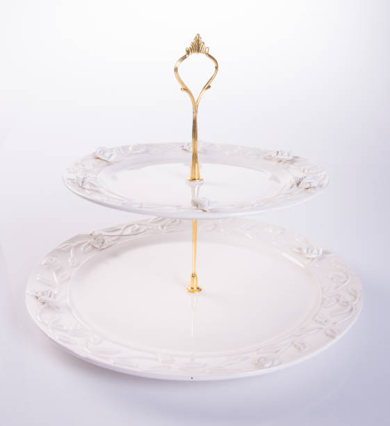 istock tray or two tier serving tray on a background 958004088