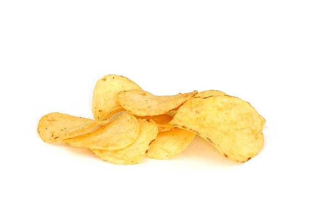 Potatoes chips stock photo