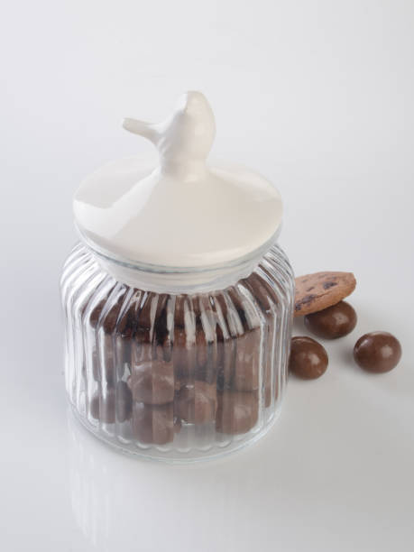 istock jar or glass jar with chocolate ball on the background 958009014