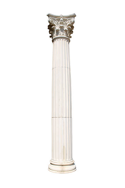 коринфский колонна - corinthian column стоковые фото и изображения