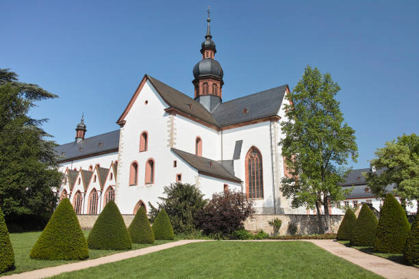 Monastery Eberbach, Rheingau Germany stock photo