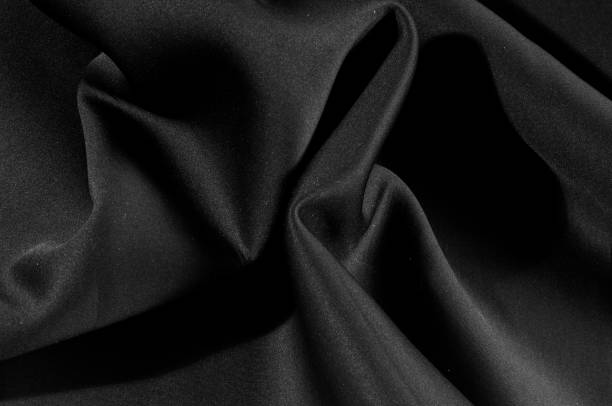 istock Texture. Background. Pattern. Black fabric for cutting clothes. Excellent evening dress, great design 958020634