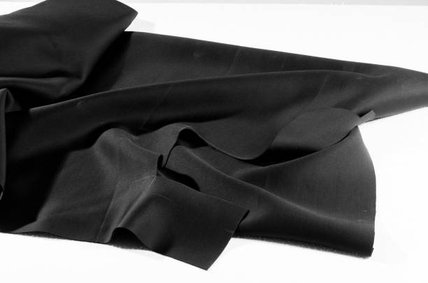 istock Texture. Background. Pattern. Black fabric for cutting clothes. Excellent evening dress, great design 958020908