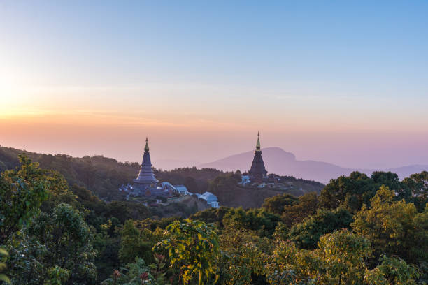 istock King and Queen Pagodas in mountain. 958021898