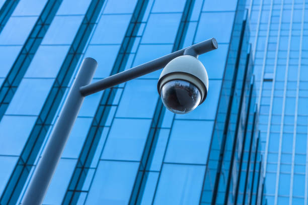 istock Security camera in front of the office building 958022966