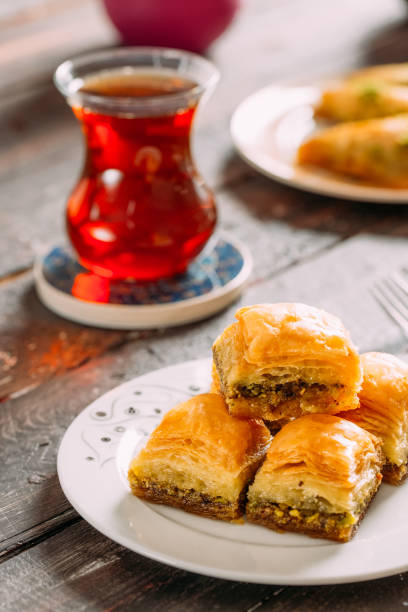 istock Traditional Baklava on Wooden Background 958031212