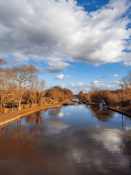 istock clouds reflection in grand union canal warwickshire england uk 958040324