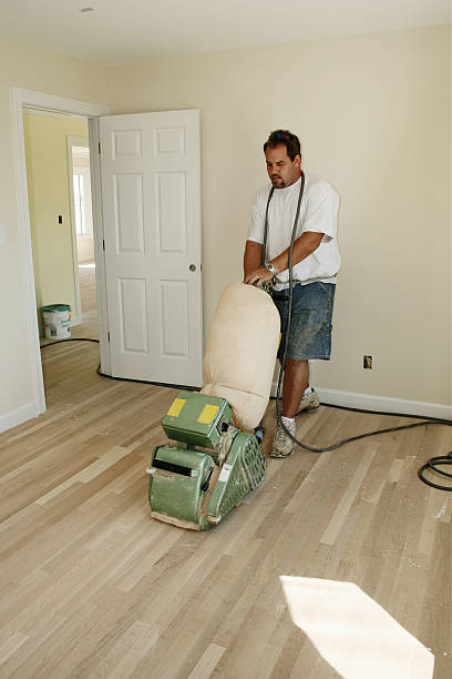 Sanding Floor I stock photo