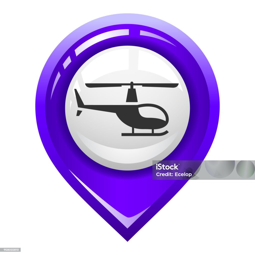 Brighted marker for the map Brighted marker for the map on a white background Badge stock vector