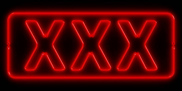 neon schild: xxx - sleaze stock-fotos und bilder