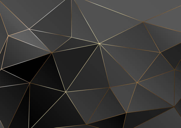 istock Gold polygonal texture. Vector cover design for wedding invintation, placards, banners, flyers, presentations and business cards 958059924