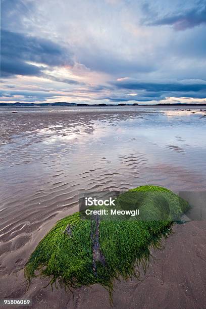 Beach At Low Tide During A Cloudy Sunset Stock Photo - Download Image Now - Beach, St. Andrews - Scotland, Beauty In Nature