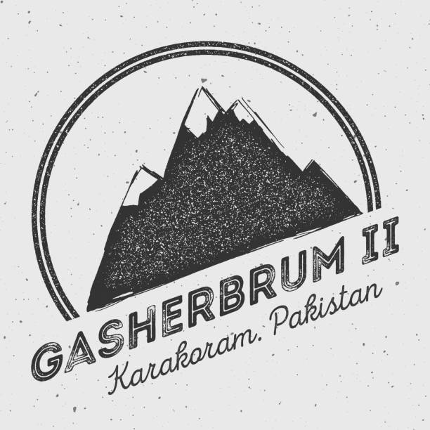 gasherbrum ii im karakorum, pakistan-outdoor-abenteuer. - 16243 stock-grafiken, -clipart, -cartoons und -symbole