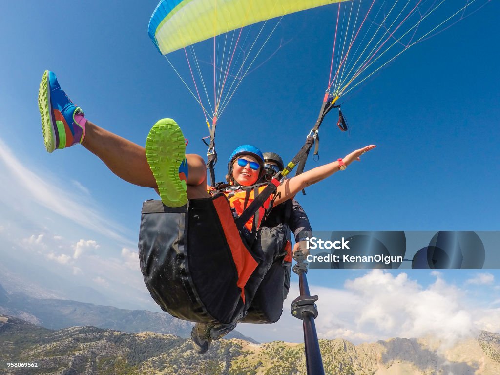Paragliding Paragliding Stock Photo