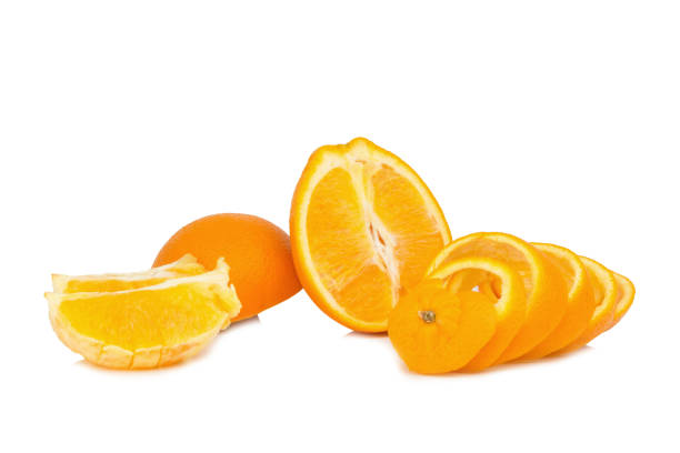 istock orange half  slice and peel isolated on white background 958071230