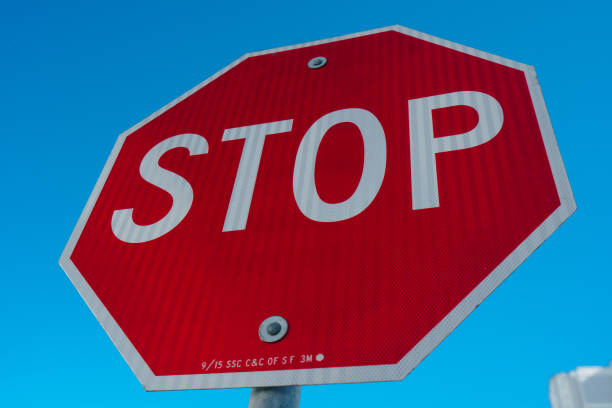 Stop sign stock photo