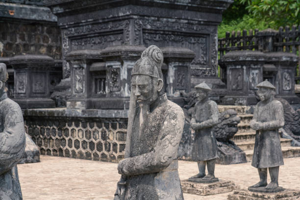 istock ancient statues in Khai Dinh tomb in Hue 958090208