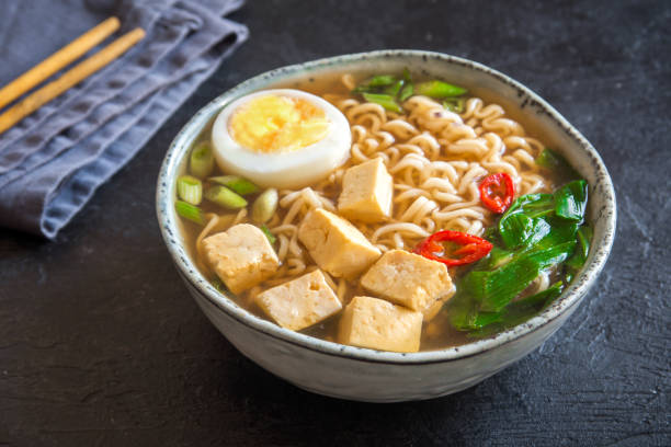 istock Japanese ramen soup with tofu 958090508
