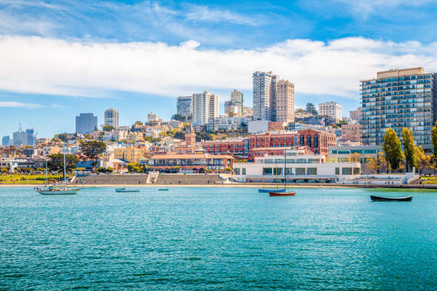 san francisco aquatic park historic district, california, usa - museum complex the americas north america usa imagens e fotografias de stock