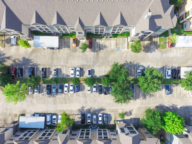 istock Aerial view typical multi-level apartment building in USA 958104032
