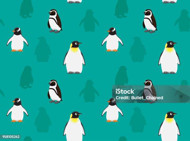 Penguin Wallpaper 6 Stock Illustration - Download Image Now - Gentoo Penguin,  Animal, Antarctica - iStock