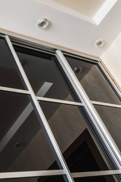 istock Wardrobe with sliding doors in the house 958113754