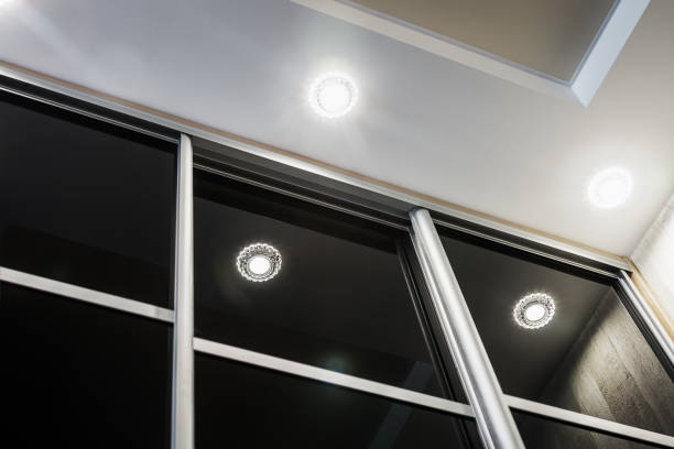 istock Wardrobe with sliding doors in the house 958113796