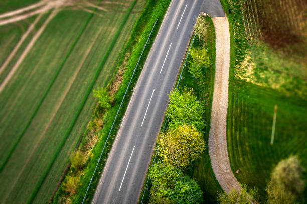 istock Highway asphalt road seen from above 958114388