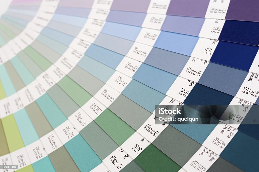 color guide color card pantone close-up Graphics Editing Software Stock Photo