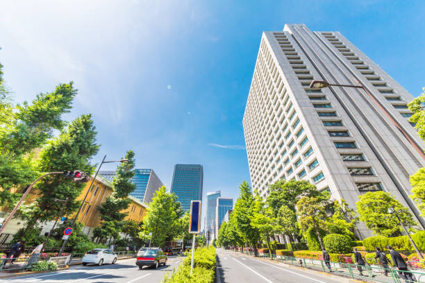 istock Fresh green and buildings in Tokyo 958118964