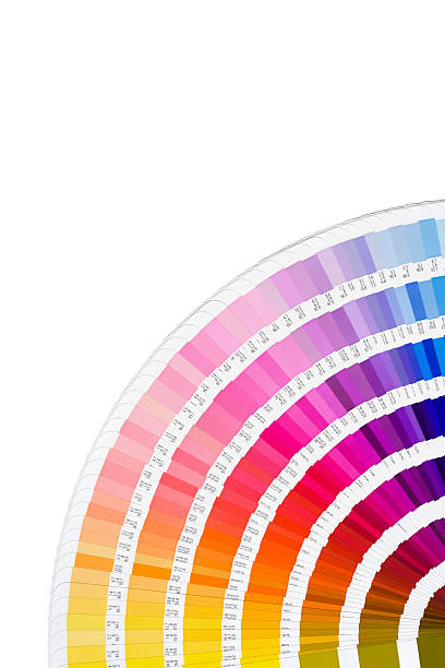 istock A bright rainbow fan of several color swatches  95812340