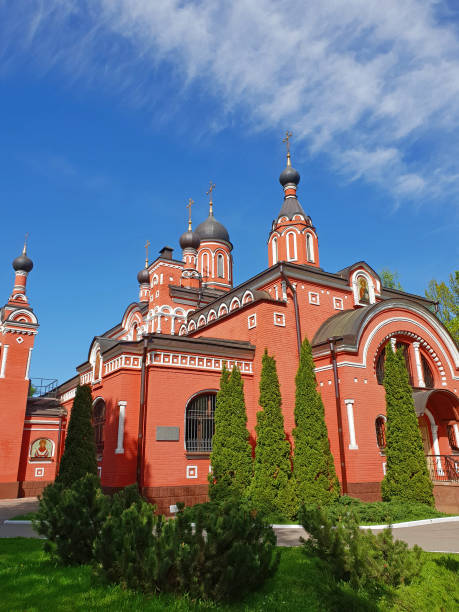 istock Skhodnya, Russia - May 07. 2018. A Trinity temple in a 958135464