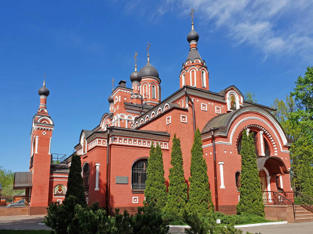istock Skhodnya, Russia - May 07. 2018. A Trinity temple in a 958135904