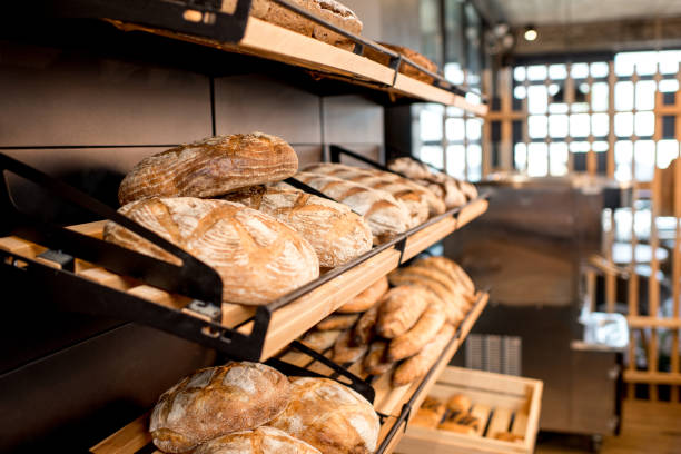 istock Breads on the shelves in the shop 958136138