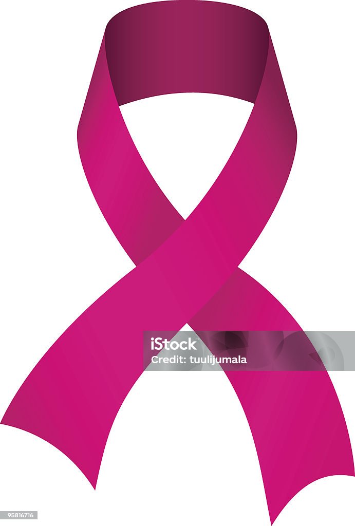 Breast cancer awareness ribbon - Lizenzfrei Band Vektorgrafik