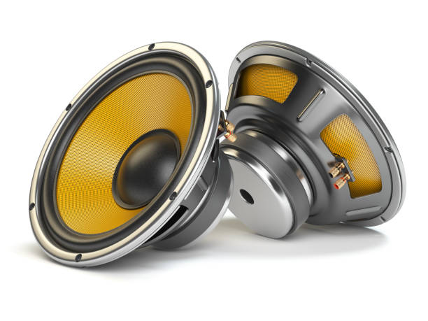 istock Loudspeakers isolated on white background. 958188348
