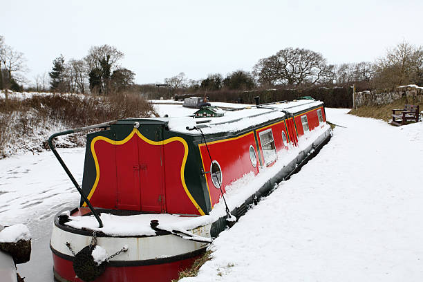istock canal boat in snow 95821557