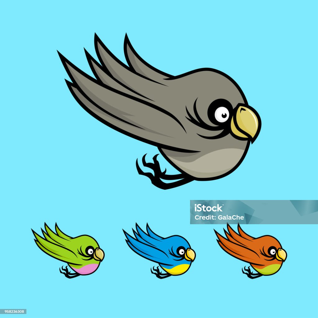 Ilustración de Pájaros De Color De Dibujos Animados y más Vectores Libres  de Derechos de Abstracto - Abstracto, Colores, Cuadrado - Composición -  iStock