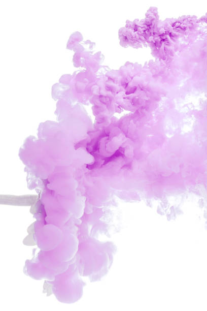 istock bright blue flower with pink splashes isolated on white background 958237414