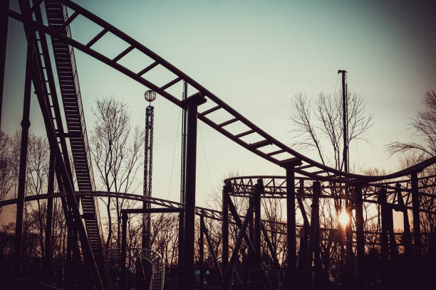 istock Scary Fun On An Upsidedown Roller Coaster 958241042