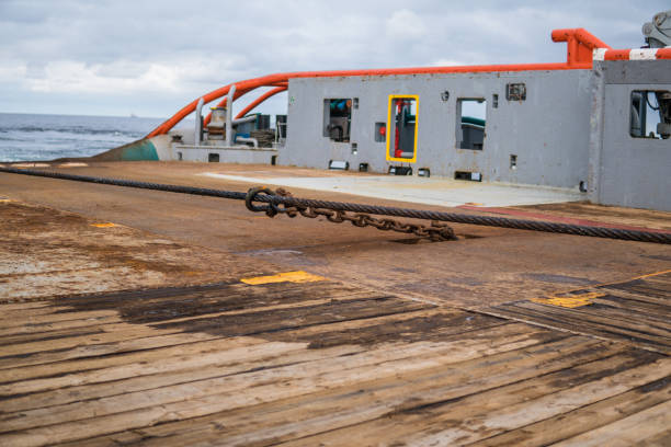 istock Anchor-handling Tug Supply AHTS vessel during towing 958252710