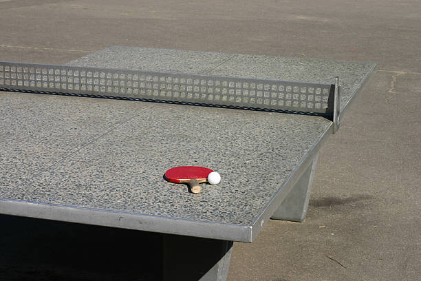 istock Bat and Ball on a ping pong table 95825402