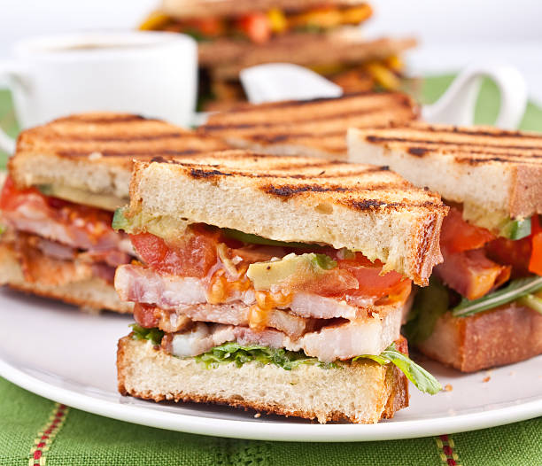 istock Bacon, lettuce and tomato BLT sandwiches 95825871