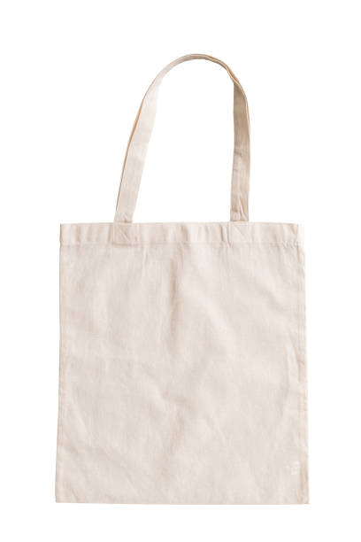istock Tote bag fabric cloth shopping sack mockup isolated on white background (clipping path) 958260792