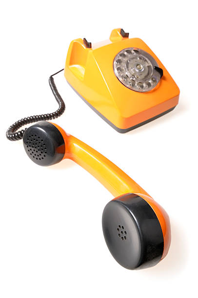 istock Old-fashioned Orange Telephone 95826097