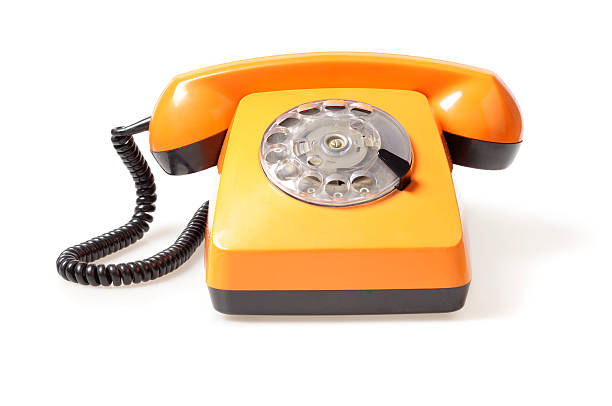 istock Old-fashioned Orange Telephone 95826195