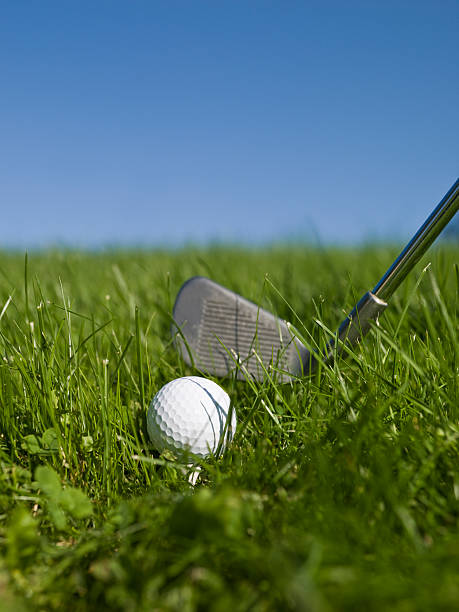 istock Golf ball and club 95826375