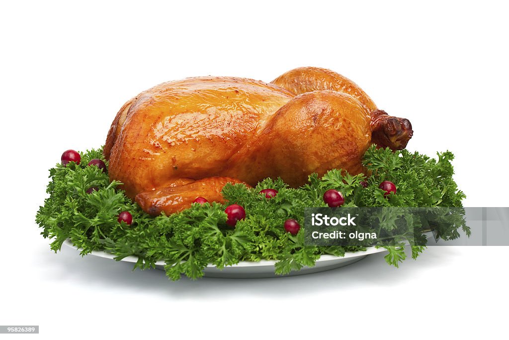 roasted holiday turkey  Turkey Meat Stock Photo