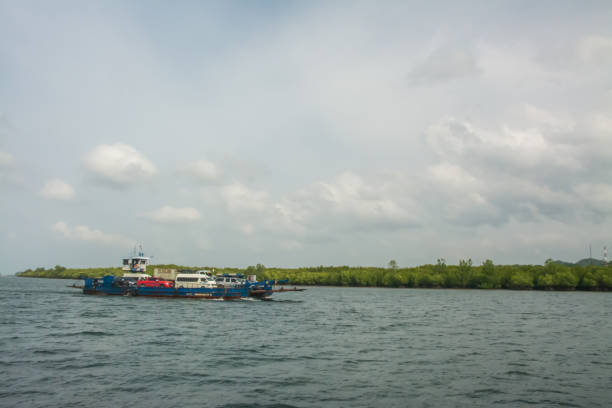 istock ferryboat transporting in Thailand . 958263932