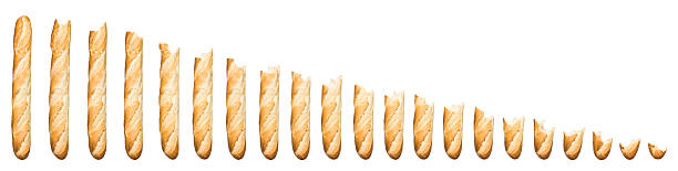 istock Time lapse - Baguette being eaten 95826858